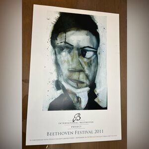Beethoven Festival 2011, Rare Abstract Portrait Chicago Urban Art Society Print